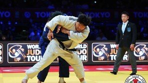 고교생 신예 이현지, 女유도 최중량급 간판 김하윤 꺾고 도쿄 그랜드슬램 우승