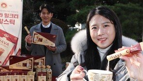 “편하게 타먹는 밀크티 분말입니다”