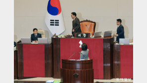 마이크 끈 의장, 몰려나온 국힘… 마지막 정기국회도 ‘난장판’