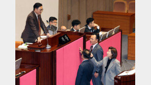 우 의장 “나경원, 의제 외 발언 계속하고 무선 마이크 반입해 사용”