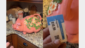 중고 시장의 ‘보물찾기’…저금통 속 300만 원 현금 발견