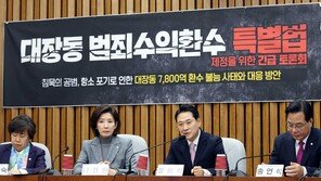 국힘, ‘대장동 범죄수익 환수법’ 발의…“8000억 추적해 환수”