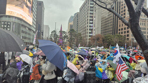 비 내리는 서울 도심 곳곳 집회 “이재명 끌어내자” vs “특별재판부 설치”