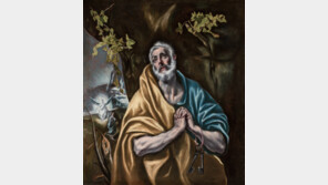 얼굴에 명확한 붓터치-힘있는 옷주름…참회하는 베드로 담은 이 작품