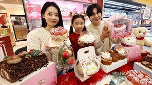 “겨울 딸기 케이크 맛보세요”