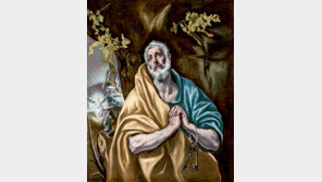 격정적인 붓 터치로 고백하는 성 베드로 참회의 얼굴 그리다