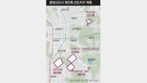 분당 선도지구 4곳, 2만163채로 재건축