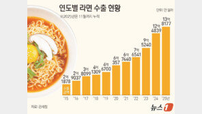 “불닭·케데헌 타고 날았다”…K-라면 수출 2조 돌파 ‘11년 연속 최고’