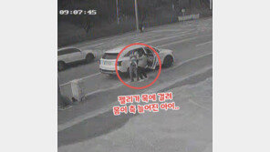 젤리 먹다 기도 막힌 아기, 지나가던 경찰이 살렸다