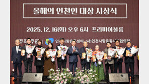 ‘당구 여제’ 김가영 등 9명 ‘올해의 인천인’ 선정