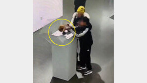 CCTV에 찍힌 ‘아찔한 순간’…아이 손에 떨어진 4억원대 황금 왕관 (영상)