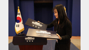 다시 청와대로… 업무 준비하는 춘추관 브리핑룸