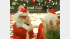 한밤중 마트서 식료품 훔쳐 달아난 산타들 왜? 