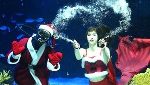 산타와 인어 아가씨의 ‘크리스마스 공연’