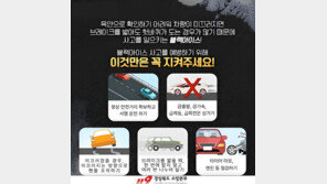 기온 뚝, ‘블랙아이스’ 주의하세요…“서행운전·안전거리”