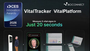 바이오커넥트, 생체 신호 비접촉 측정 ‘바이탈트래커’ CES 2026 혁신상 수상 [SBA CES]