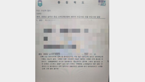 직인 찍힌 공문에 “오빠 나는 연인사이에” 사적 대화…‘복붙 실수’ 해명