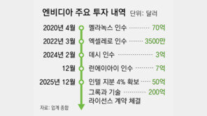 엔비디아, ‘추론용 AI칩 핵심기술 확보’ 29조원 통큰 투자