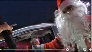 산타 분장 노부부, 과속으로 적발…“북극도 각박해졌다”