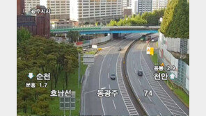 호남고속도 용봉IC 부근 4중추돌…1명 부상·교통 혼잡