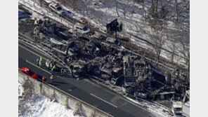 악몽의 눈길… 日고속도로서 67대 연쇄 추돌