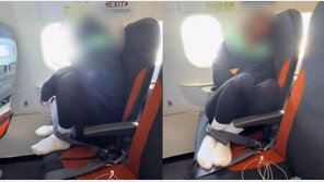 “비행기서 이렇게 자면 꿀잠?”…‘수면 챌린지’ 논란