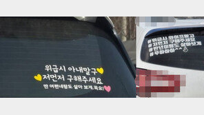 “나 먼저 구해줘…딴 여자랑 살아보게” 차량 스티커 논란 [e글e글]