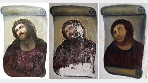 예수 벽화 복원하려다 ‘원숭이 그림‘…스페인 94세 화가 별세