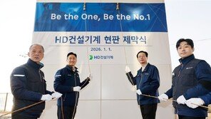 ‘HD건설기계’ 출범…전열 정비 마친 정기선호