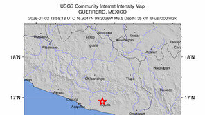 멕시코 남서부서 규모 6.5 지진…셰인바움 “심각한 피해 없어”
