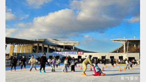 겨울방학, 스케이트장 ‘북적’