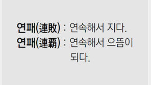 [신문과 놀자!/미션 나의 문해력]연패