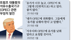 트럼프 노림수는 OPEC 영향력 약화… 불붙은 ‘원유 패권 경쟁’