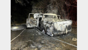 한밤 김포서 자기 차량에 불 낸 60대 남성 검거