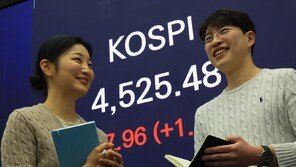 반도체 탄 코스피 파죽지세, 4500도 뚫었다
