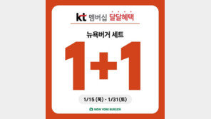 뉴욕버거, KT달달혜택 입점… KT멤버십 고객이라면 뉴욕버거 세트 1+1