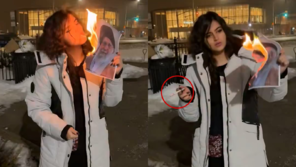 ‘히잡 벗고 지도자 사진 태워 담배 붙인 이란 여성’…롤링·머스크도 주목