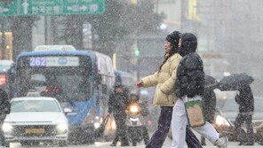 퇴근길 쏟아진 눈에 종종걸음…“내일 출근이 더 문제”