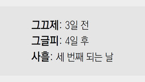 [신문과 놀자!/미션 나의 문해력]그끄제, 그글피, 사흘
