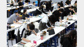 꿈을 향해 ‘집중’… 대입 정시 미술실기 현장