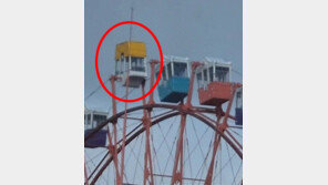 공포의 관람차…강풍에 요동치다가 360도 ‘휙’ (영상)