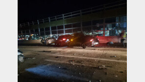 2차로 멈춘 경차에 줄줄이 ‘쾅’…경부고속도로 6중 추돌 1명 사망