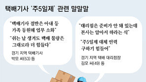 택배기사 주5일제 혼란… “평일 물량 늘어 가족까지 동원 배달”