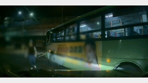 승용차에 보복운전 하던 버스…기사 내려서는 주먹질, 고함 (영상)