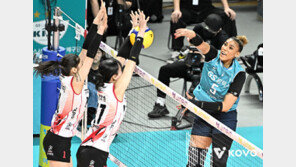 ‘실바 21점’ 여자배구 GS칼텍스, 정관장 3-0 완파…2연패 탈출