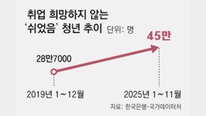‘쉬었음’ 청년 10명 중 6명은 전문대 이하