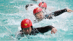 119 구조대원들 동계 인명구조 훈련