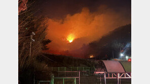 전남 광양서 산불… 수리온 헬기 투입