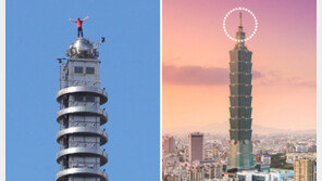 508m 타이베이101 빌딩… 안전장비 없이 맨손 등반