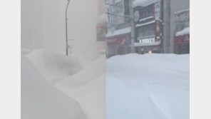 “내일 비행기 뜨나요?” 삿포로 1m 역대급 폭설, 韓관광객 발 동동